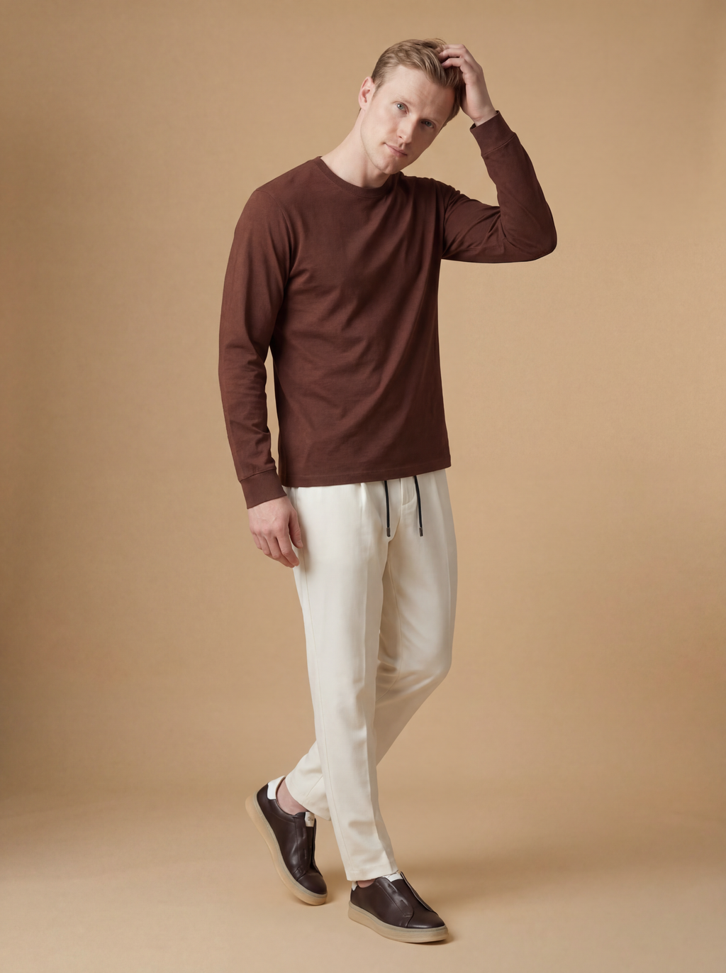 Sweater manga larga